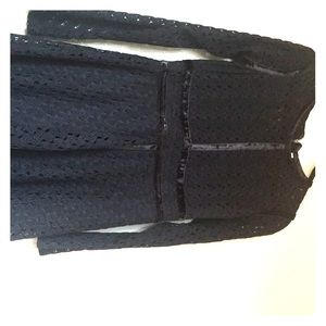 Little Black velvet and lace dress